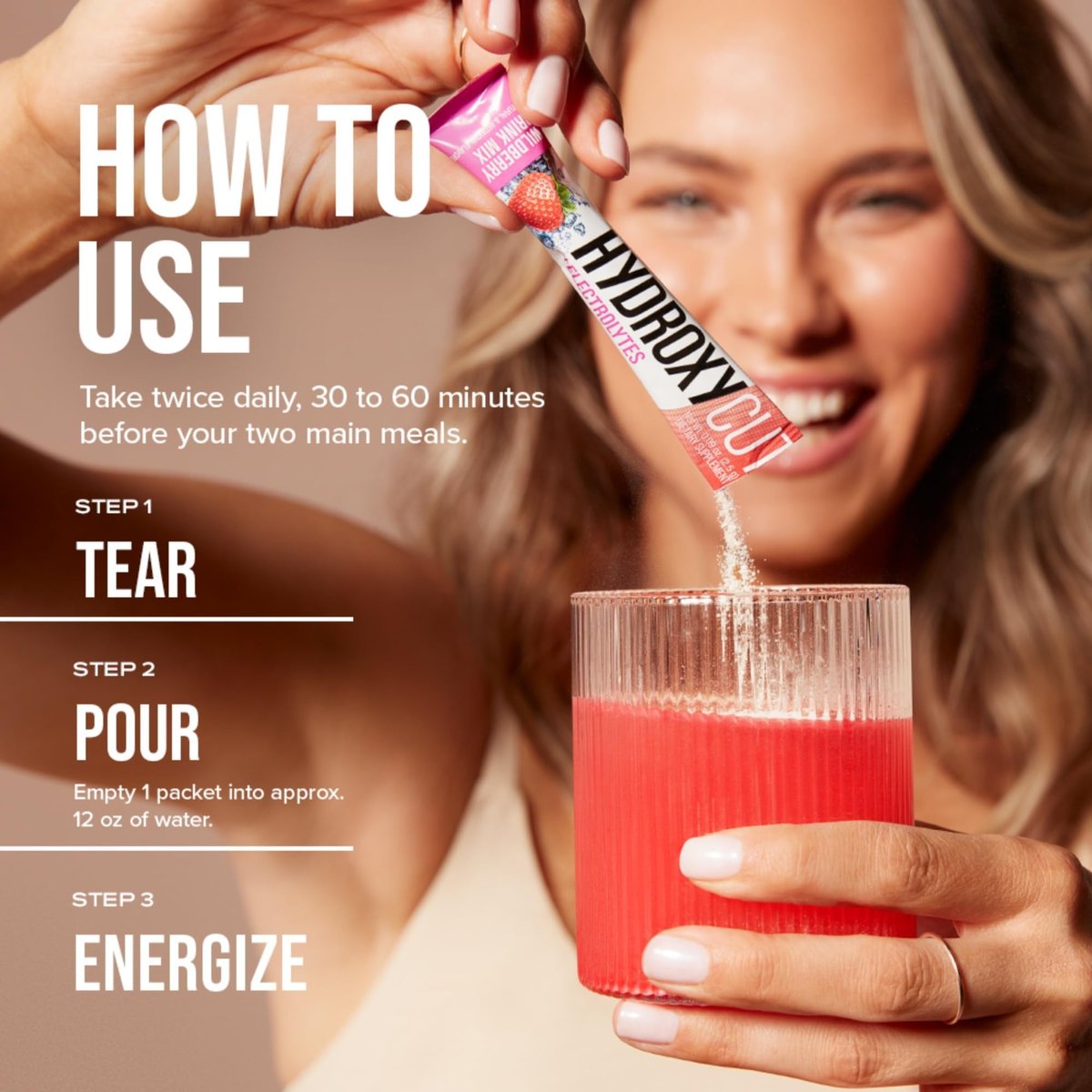 Hydroxycut Getränkepulver – Fortschrittliche Ergebnisse – Stoffwechsel- & Energieunterstützung – C. Canephora Robusta Extrakt, 135 mg Koffein & B-Vitamine – für Männer & Frauen – Wildberry Blast – 21 Portionsbeutel