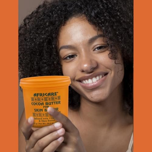 COCOCARE - Africare Kakaobutter 10,5 Unzen - Für Haut und Haar - Angereichert mit Vitamin E und Sheabutter