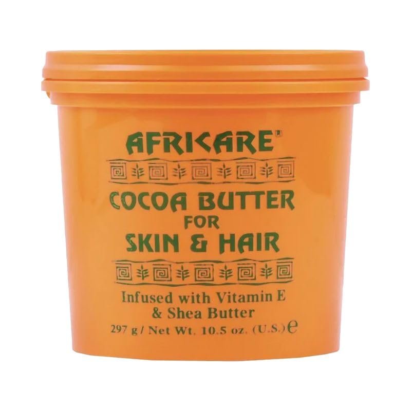 COCOCARE - Africare Kakaobutter 10,5 Unzen - Für Haut und Haar - Angereichert mit Vitamin E und Sheabutter