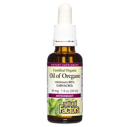 Natural Factors Oreganoöl – Flüssiges Antioxidans für die Immununterstützung, 30 ml