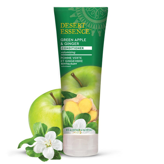 Desert Essence Green Apple & Ginger Conditioner – Volumen für feines Haar, 8 fl oz (Packung mit 2)
