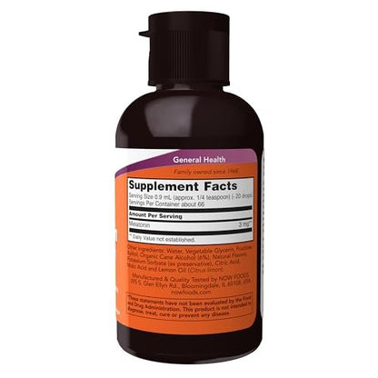 NOW Foods flüssiges Melatonin, 3 mg pro Portion, schnelle Absorption und großartiger Geschmack, 59 ml