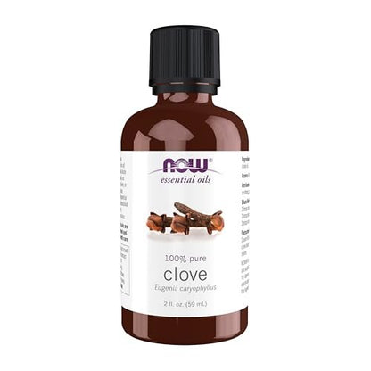 NOW Foods Nelkenöl, 100% reines ätherisches Öl, ausgleichender Aromatherapie-Duft, 60 ml