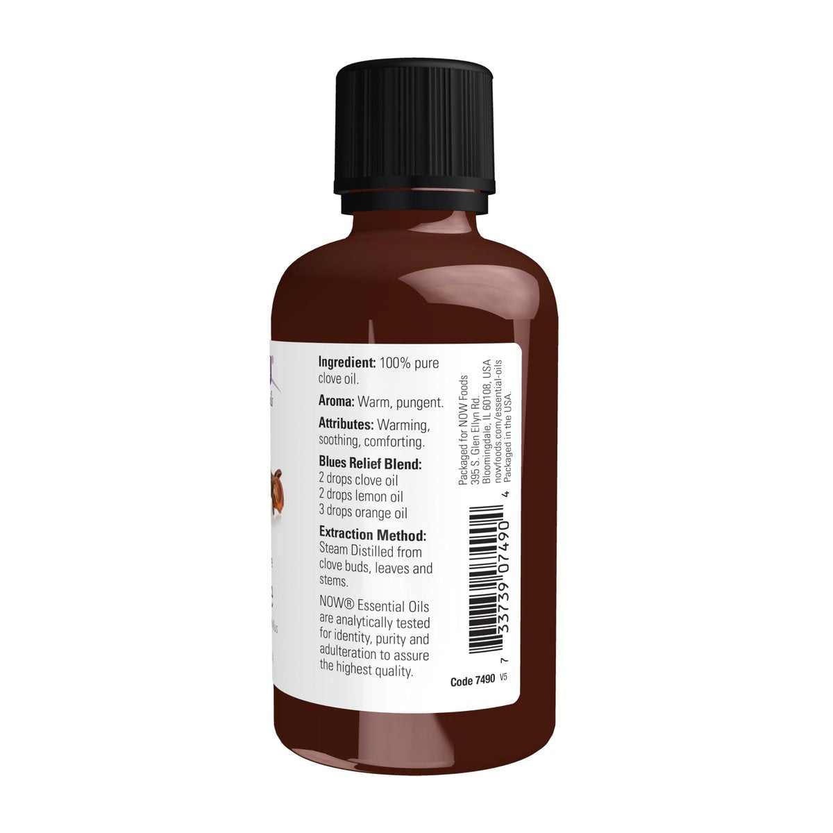 NOW Foods Nelkenöl, 100% reines ätherisches Öl, ausgleichender Aromatherapie-Duft, 60 ml