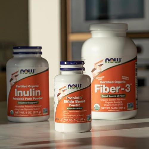 NOW Foods Bio Flohsamenschalenpulver, zertifiziert organisch, Non-GMO, lösliche Ballaststoffe, 340 g