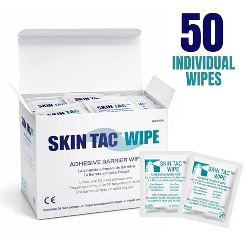 Skin-Tac™ Haftvermittler-Tücher 50 Stück – zuverlässiger Schutz für Haut und Prothesen
