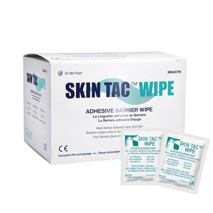 Skin-Tac™ Haftvermittler-Tücher 50 Stück – zuverlässiger Schutz für Haut und Prothesen
