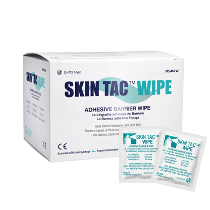 Skin-Tac™ Haftvermittler-Tücher 50 Stück – zuverlässiger Schutz für Haut und Prothesen