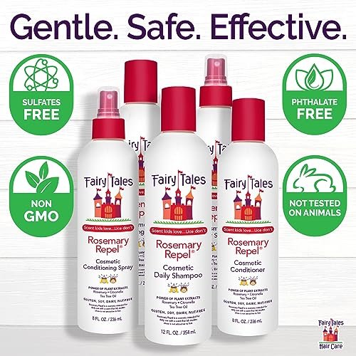 Fairy Tales Rosemary Repel Tägliches Kinder-Haarspray – Kinder lieben den Duft, Läuse nicht, 237 ml (1er-Pack)