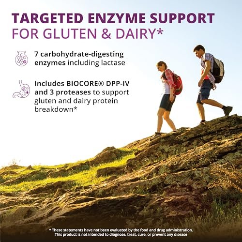 MRM Nutrition Gluten-Aid – Verdauungsenzyme für gesunde Gluten- und Milchverdauung, Darmgesundheit für Frauen und Männer, hilft bei gelegentlichen Verdauungsbeschwerden, glutenfrei – 60 Portionen