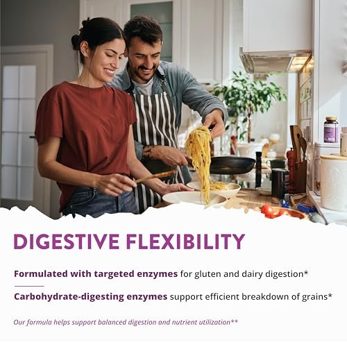 MRM Nutrition Gluten-Aid – Verdauungsenzyme für gesunde Gluten- und Milchverdauung, Darmgesundheit für Frauen und Männer, hilft bei gelegentlichen Verdauungsbeschwerden, glutenfrei – 60 Portionen