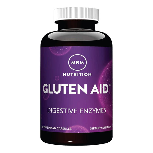 MRM Nutrition Gluten-Aid – Verdauungsenzyme für gesunde Gluten- und Milchverdauung, Darmgesundheit für Frauen und Männer, hilft bei gelegentlichen Verdauungsbeschwerden, glutenfrei – 60 Portionen