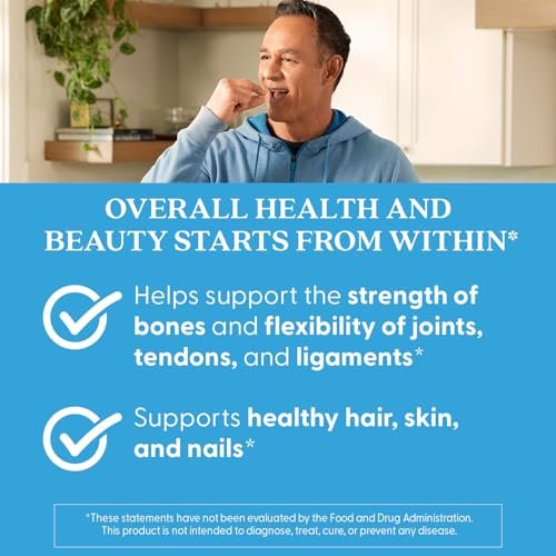 Doctor's Best Kollagenpeptide Typ 1 & 3 – Nahrungsergänzungsmittel für Frauen & Männer, unterstützt Haare, Haut, Nägel & Gelenke, mit 30 mg Vitamin C & 3 g Protein pro Portion, Nicht-GVO – 180 Tabletten