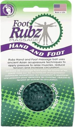Due North Industrial Rubz Fuß-, Hand- & Rücken-Massageball – Linderung bei Plantarfasziitis, Grün