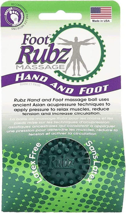 Due North Industrial Rubz Fuß-, Hand- & Rücken-Massageball – Linderung bei Plantarfasziitis, Grün