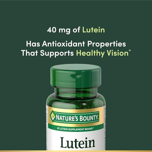 Nature's Bounty Lutein 40 mg – 30 Softgels für die Augengesundheit & Sehkraft