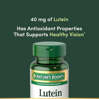 Nature's Bounty Lutein 40 mg – 30 Softgels für die Augengesundheit & Sehkraft