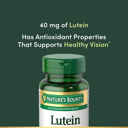 Nature's Bounty Lutein 40 mg – 30 Softgels für die Augengesundheit & Sehkraft