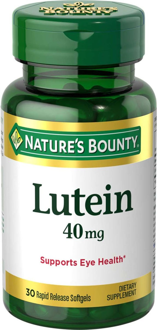 Nature's Bounty Lutein 40 mg – 30 Softgels für die Augengesundheit & Sehkraft
