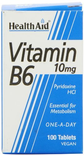 HealthAid Vitamin B6 (Pyridoxin HCl) 10 mg – 100 Tabletten