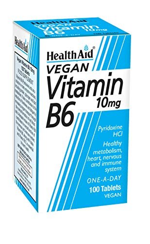 HealthAid Vitamin B6 (Pyridoxin HCl) 10 mg – 100 Tabletten