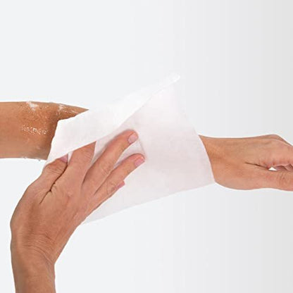 Essential Comfort Badetücher Reinigungstücher – 1 Packung, 8 Tücher – Sanfte, wasserfreie Bade-Wipes, ultraweich und dick, leichter Duft