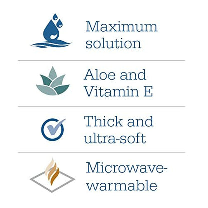 Essential Comfort Badetücher Reinigungstücher – 1 Packung, 8 Tücher – Sanfte, wasserfreie Bade-Wipes, ultraweich und dick, leichter Duft