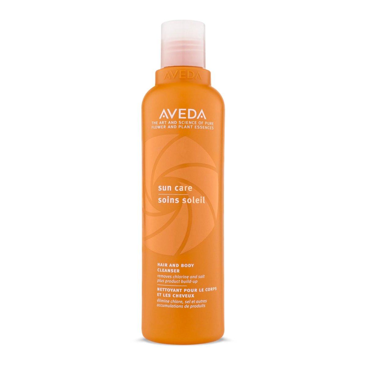Aveda Sun Care Haar- und Körperreiniger | Entfernt Chlor, Salz, Produktrückstände | Farbschutz | mit Kokosöl | für alle Haartypen | 96 % natürlichen Ursprungs*, 250 ml