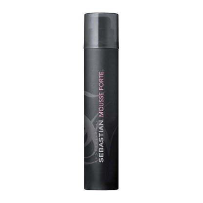 Sebastian Professional Mousse Forte | Starker Halt Haar-Styling-Mousse | Volumen & Fülle für Locken & Wellen mit Hitzeschutz | 200 ml