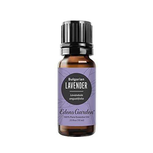 Edens Garden Lavendel- Bulgarisches Bio-Öl- 100% reines Premium, unverdünnt, natürlich, therapeutisch, Aromatherapie, am besten für Diffusor, Haut, Luftbefeuchter, kindersicher 10 ml