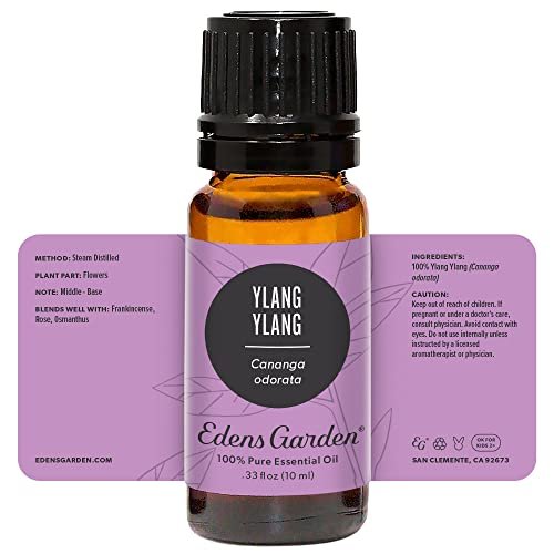 Edens Garden Ylang Ylang 100% reines ätherisches Öl - Premium-Qualität, unverdünnt, natürlich, therapeutisch, für Diffuser, Haut, Gesicht, Kerzen 10 ml (.33 fl oz)