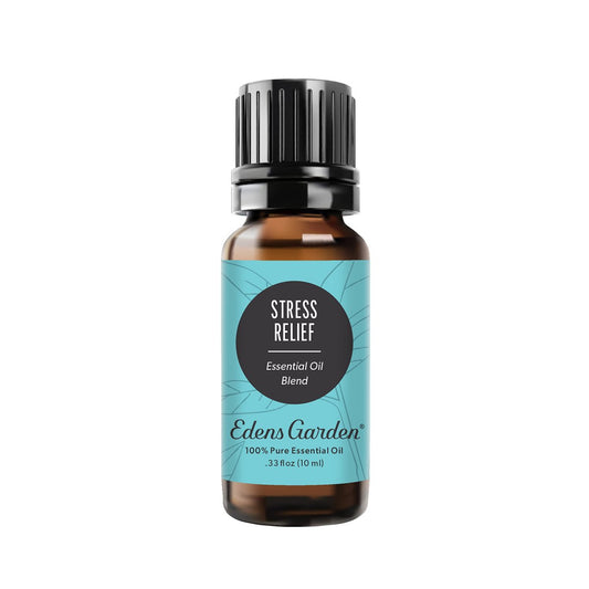 Edens Garden Stress Relief Ätherisches Öl Blend - 100% rein, premium, unverdünnt, natürlich, therapeutisch, Aromatherapie, ideal für Diffuser, Haut, Kerzen, Luftbefeuchter 10 ml (0,33 fl oz)