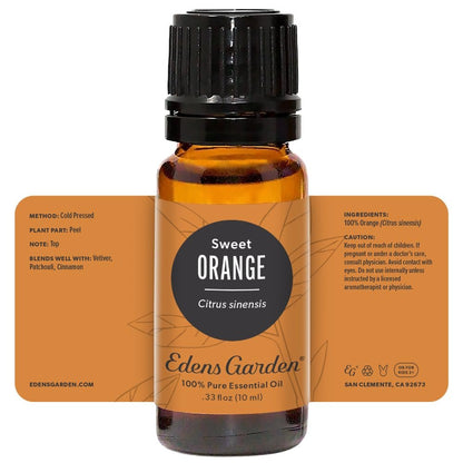 Edens Garden Süßes Orangenöl – 100 % reines, unverdünntes, natürliches therapeutisches Aromaöl – 10 ml