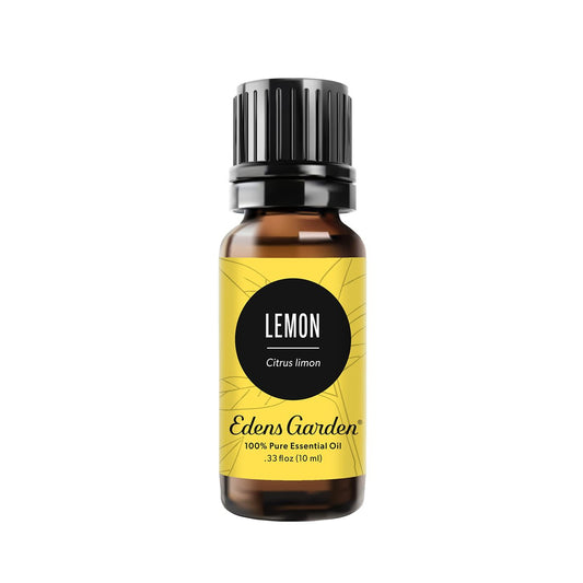 Edens Garden Zitronen-Ätherisches Öl – 100 % rein, premium, unverdünnt, natürlich, therapeutisch, für Diffuser, Wäsche, Luftbefeuchter, kindersicher, 10 ml (0,33 fl oz)