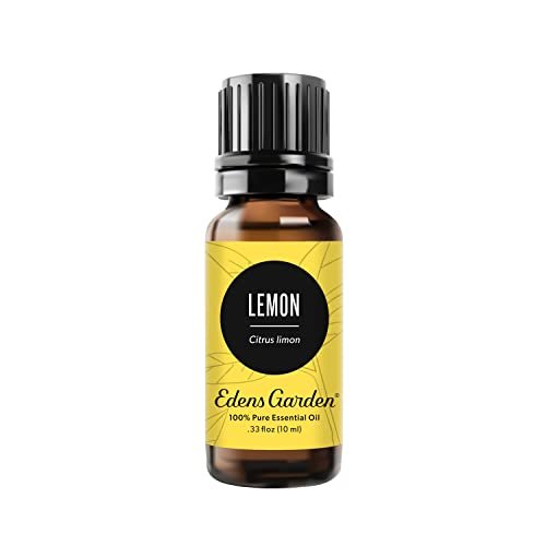 Edens Garden Zitronen-Ätherisches Öl – 100 % rein, premium, unverdünnt, natürlich, therapeutisch, für Diffuser, Wäsche, Luftbefeuchter, kindersicher, 10 ml (0,33 fl oz)