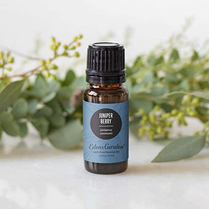 Edens Garden Wacholderbeere Bio Ätherisches Öl - 100% Rein, Premium, Unverdünnt, Naturrein, Therapeutisch, Aromatherapie, Ideal für Diffuser, Kerzen, Haare, Kindersicher, 10 ml (0,33 fl oz)