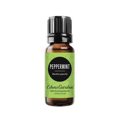 Edens Garden Pfefferminz Ätherisches Öl – 100 % reine Premium-Qualität, unverdünnt, natürlich, therapeutisch, Aromatherapie, ideal für Diffuser, Kerzen, Wäsche, Haare 10 ml (0,33 fl oz)