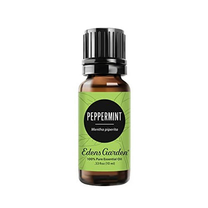 Edens Garden Pfefferminz Ätherisches Öl – 100 % reine Premium-Qualität, unverdünnt, natürlich, therapeutisch, Aromatherapie, ideal für Diffuser, Kerzen, Wäsche, Haare 10 ml (0,33 fl oz)