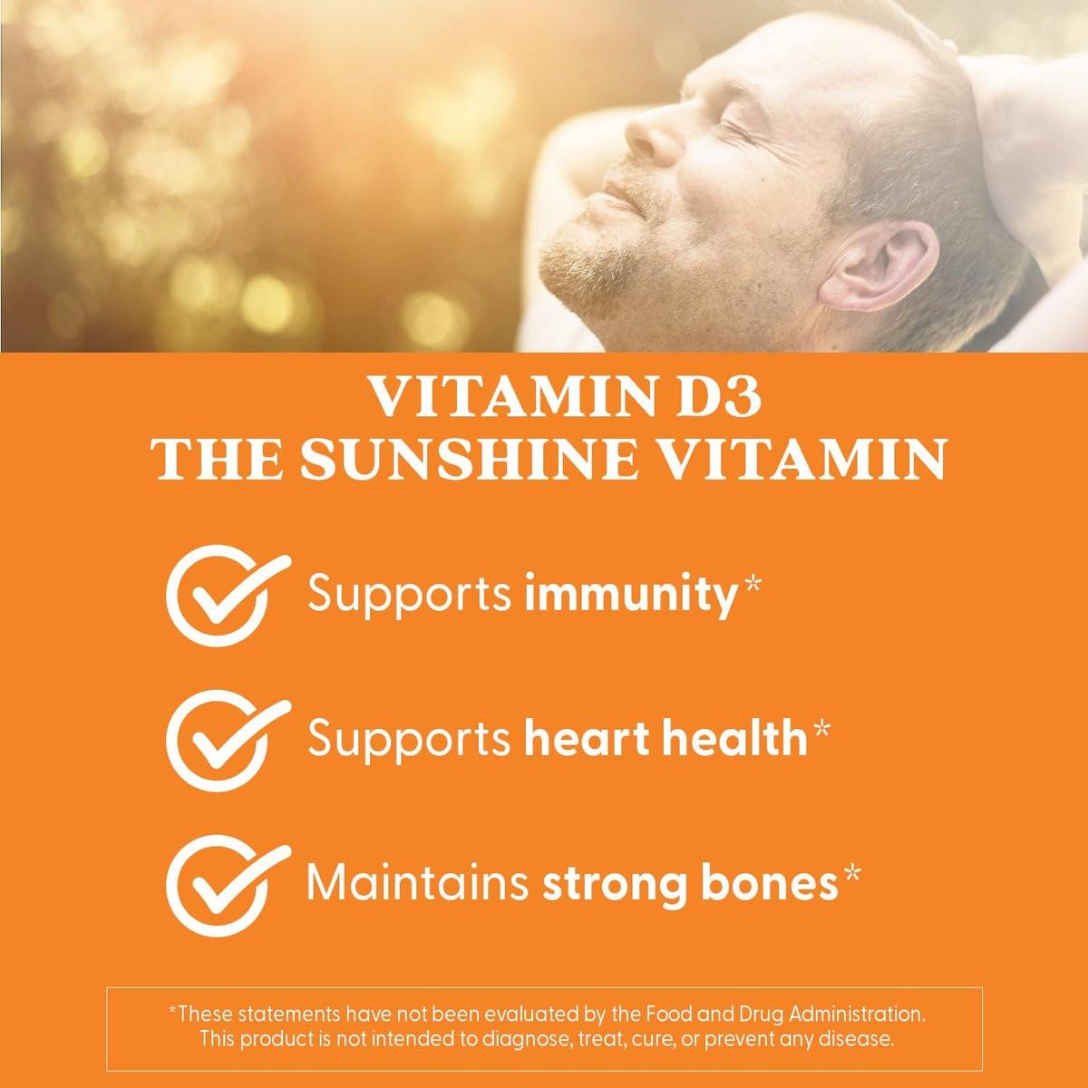 Doctor's Best Vitamin D3 5000 IE – 180 Kapseln, Non-GMO, glutenfrei & sojafrei, unterstützt Immunsystem & Knochengesundheit