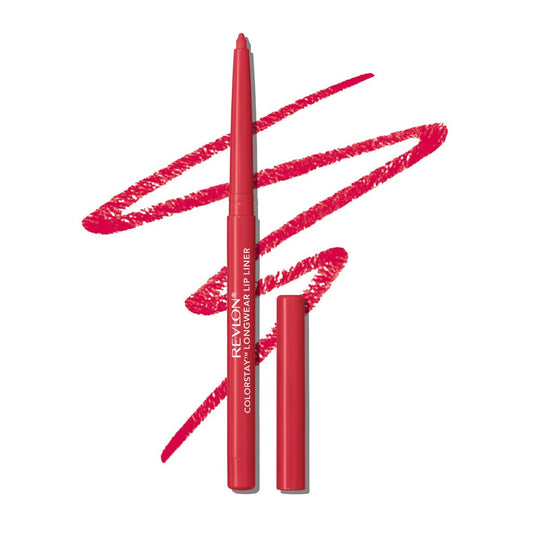 Revlon Colorstay Lipliner mit integriertem Anspitzer – Langanhaltende, satte Farben, sanftes Auftragen, 675 Red, 0,01 oz