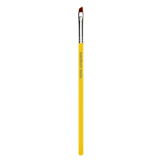 Bdellium Tools Professional Makeup Pinsel – Studio Serie 762 Kleiner Winkel – Mit weichen Synthetikfasern, zum Formen & Füllen der Augenbrauen (Gelb, 1 Stück)