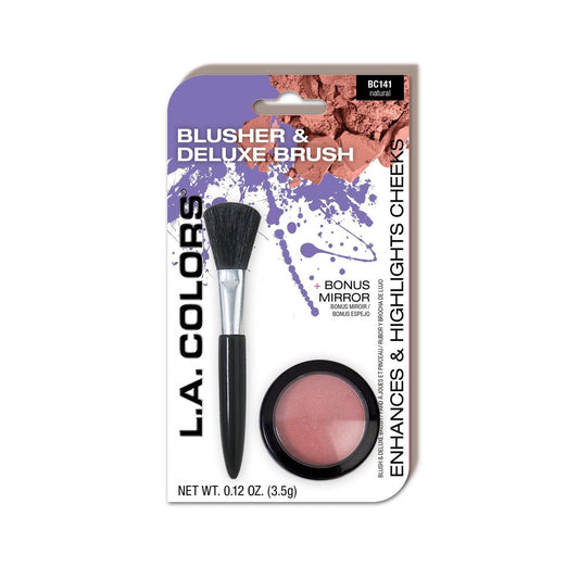L.A. COLORS Blush Value Pack, Natürlich (Karte) – 3er-Set Rouge für einen strahlenden Teint