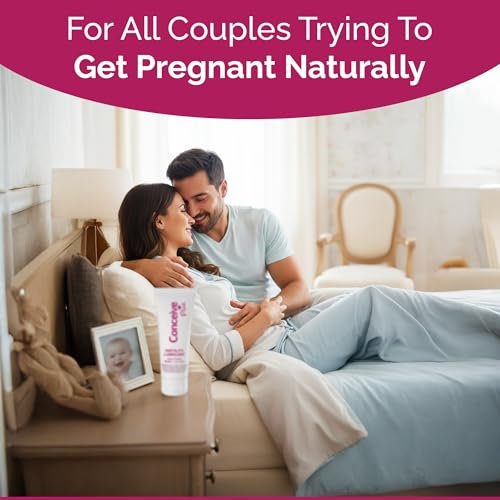 Conceive Plus Fruchtbarkeitsgleitmittel für Paare mit Kinderwunsch – pH-ausgeglichenes, spermienfreundliches Gel mit Magnesium und Calcium – wasserbasiertes Fruchtbarkeitslubrikant – 2,5 oz Tube