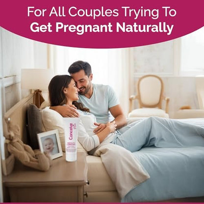 Conceive Plus Fruchtbarkeitsgleitmittel für Paare mit Kinderwunsch – pH-ausgeglichenes, spermienfreundliches Gel mit Magnesium und Calcium – wasserbasiertes Fruchtbarkeitslubrikant – 2,5 oz Tube