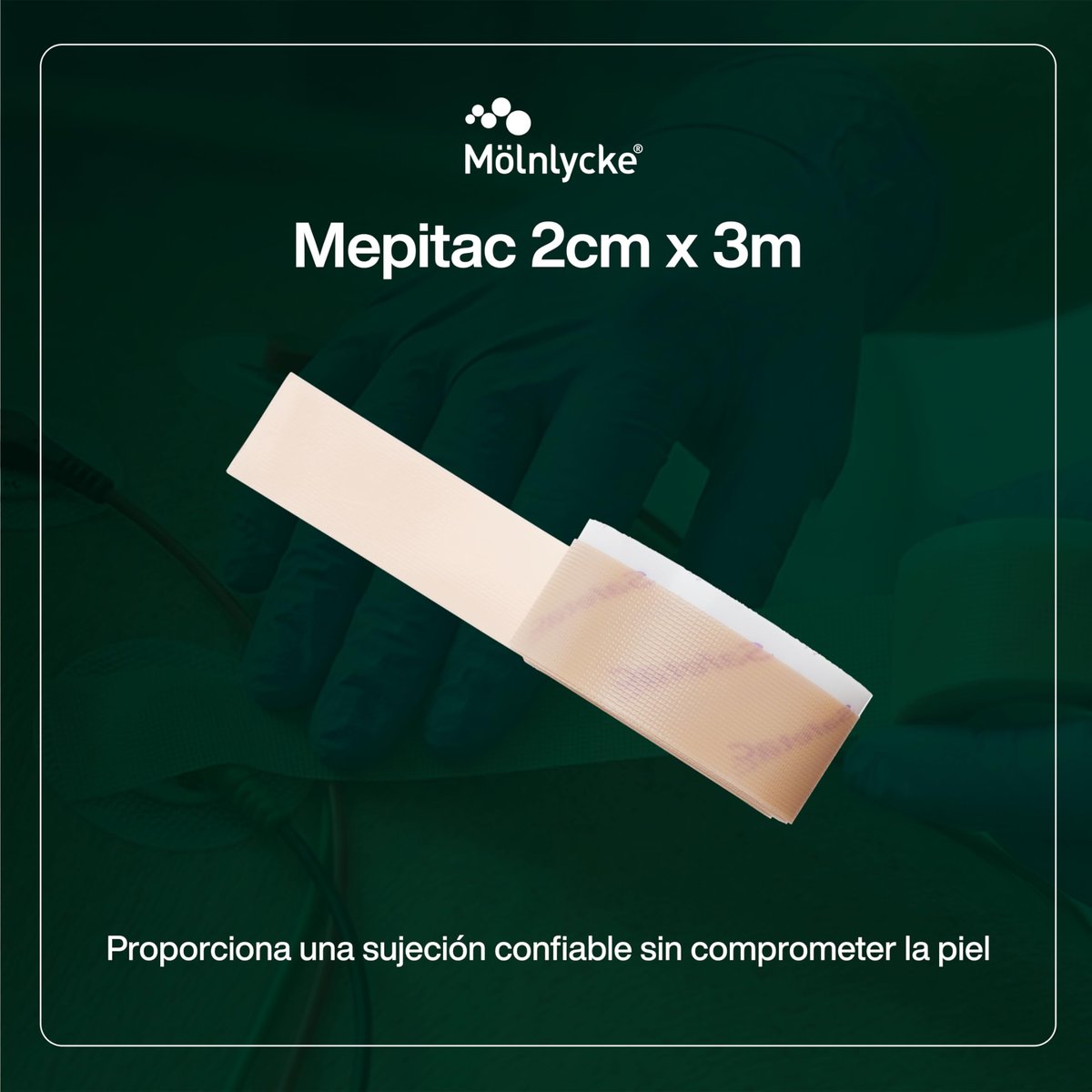 Mepitac 298300 Weiches Silikonband, 2 cm x 3 m