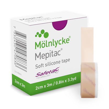 Mepitac 298300 Weiches Silikonband, 2 cm x 3 m