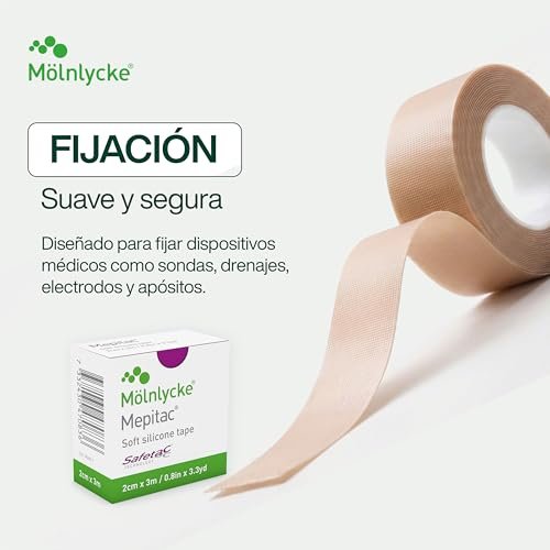 Mepitac 298300 Weiches Silikonband, 2 cm x 3 m