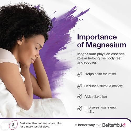 BetterYou Magnesium Muscle Body Spray – Entspannendes Topisches Magnesium & Ätherische Öle Spray – Lavendel & Kamille – Fördert Besseren Schlaf – 100 ml