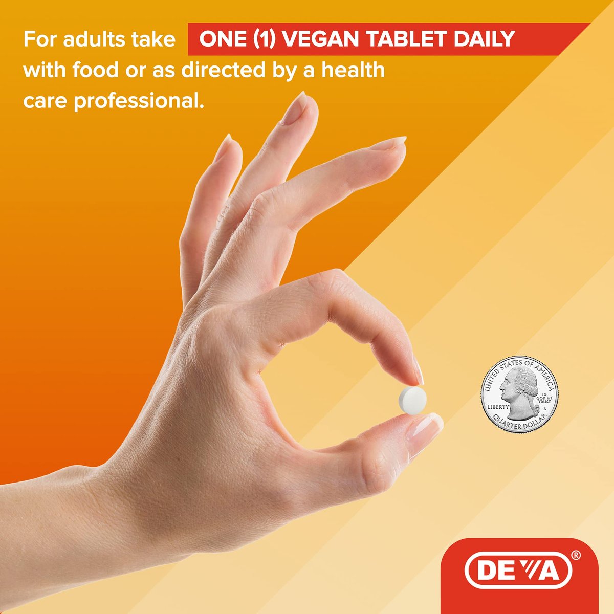 DEVA Vegan Vitamin D2 800 IE – Ergocalciferol Supplement ohne tierische Inhaltsstoffe, 90 Tabletten, 1er-Pack