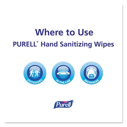 Purell Einzeln verpackte Desinfektionstücher für die Hände, 100 Stück pro Box